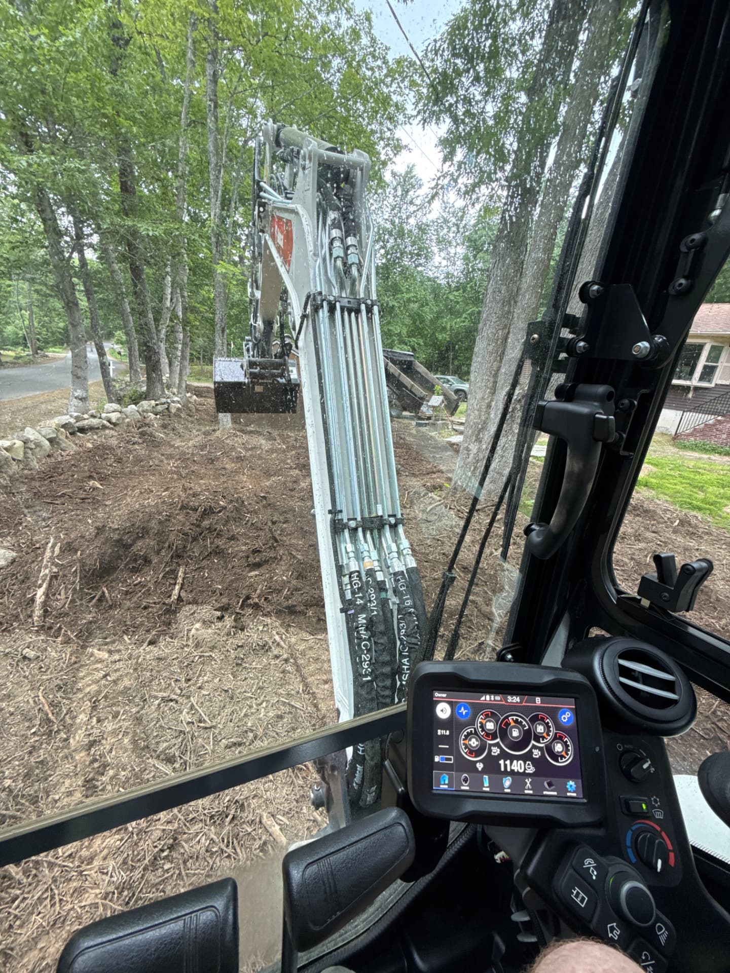 Excavator Lot Clearing